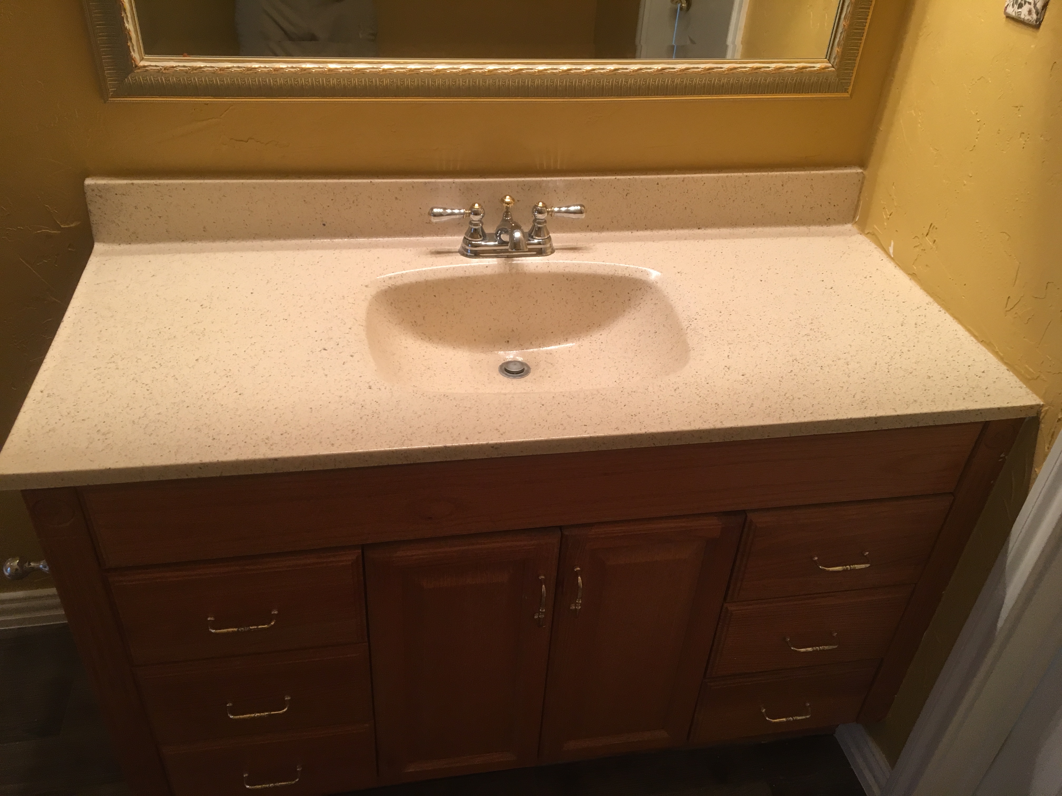 Cultured Marble Vanity After 